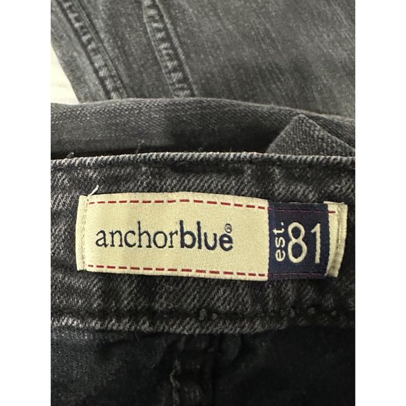 Anchor blue skinny boot lilac women’s sz 1 low rise flap pockets charcoal jeans - Picture 6 of 8
